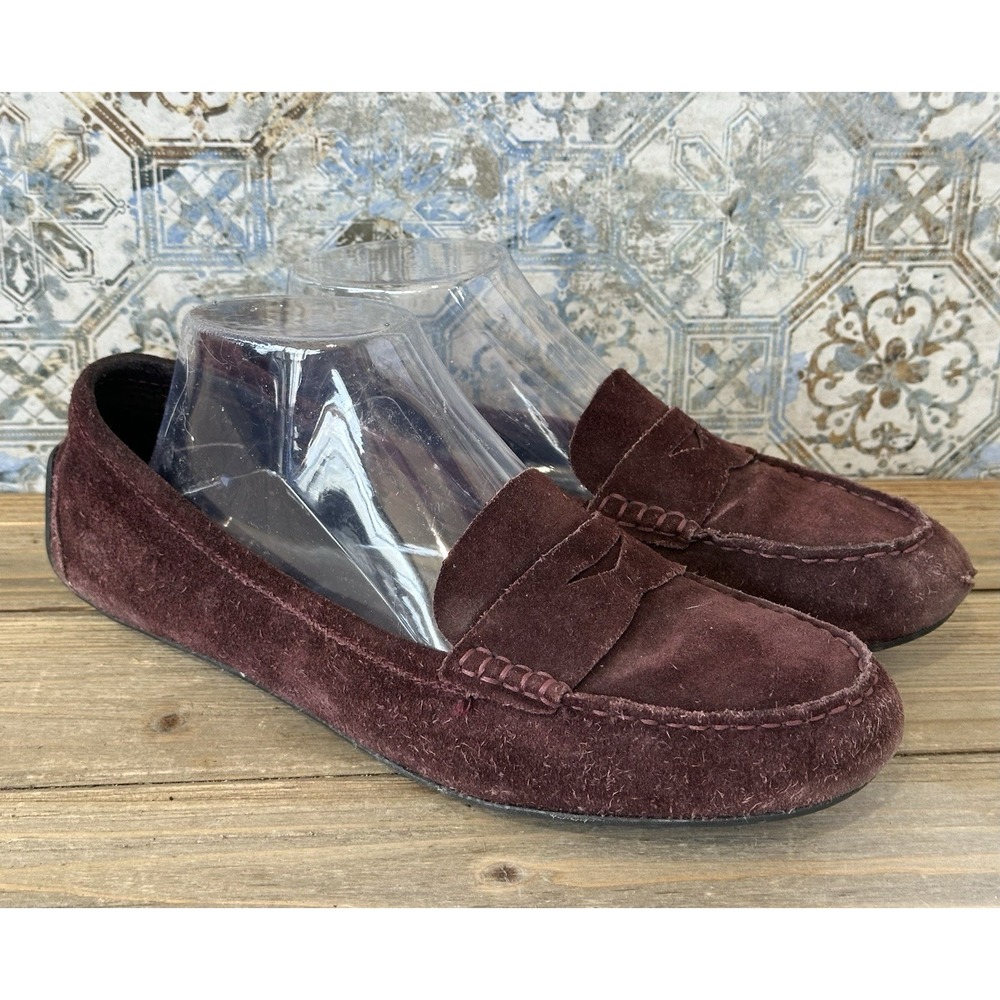 Born Suede Penny Comfort Loafers Purple Women's Size 9 M
